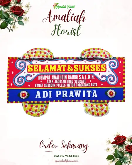 Papan Bunga Ucapan Selamat Gemolong
